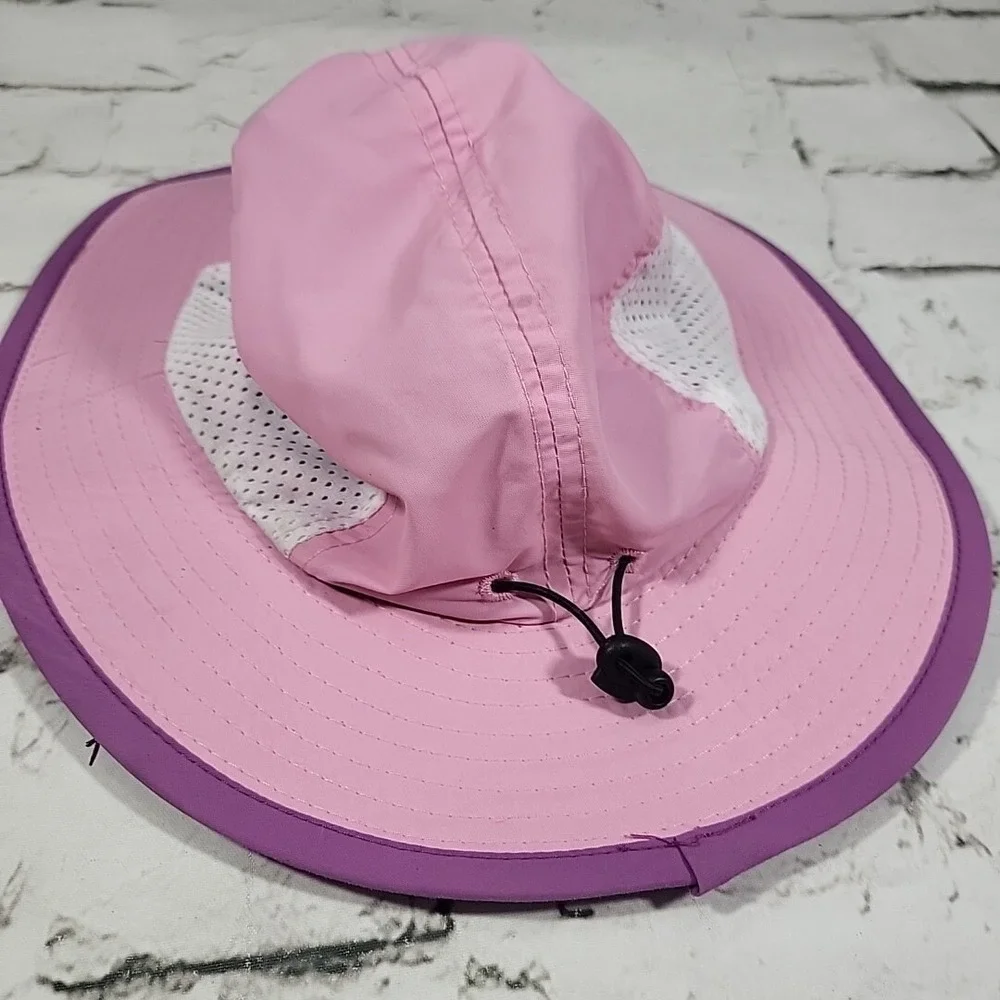 Scala Kids Bucket Hat Pink Girls Sz 4-6X